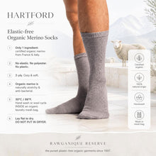 Load image into Gallery viewer, plastic-free elastic-free 100% certified organic merino wool socks