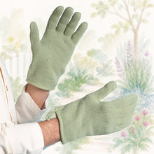 Load image into Gallery viewer, elastic-free 100% certified organic cotton gloves plastic-free polyester-free