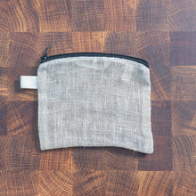 Load image into Gallery viewer, Zippered hemp travel pouch