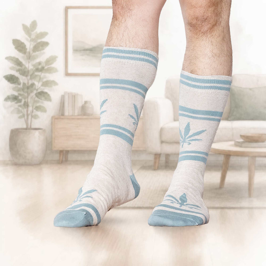 HEMPVILLE 80% Organic Hemp Leaf Socks (19% Organic Cotton, 1% Bio Elastic) (100% Biodegradable)