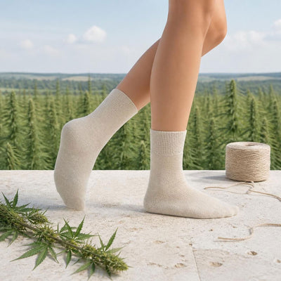 organic hemp terry socks