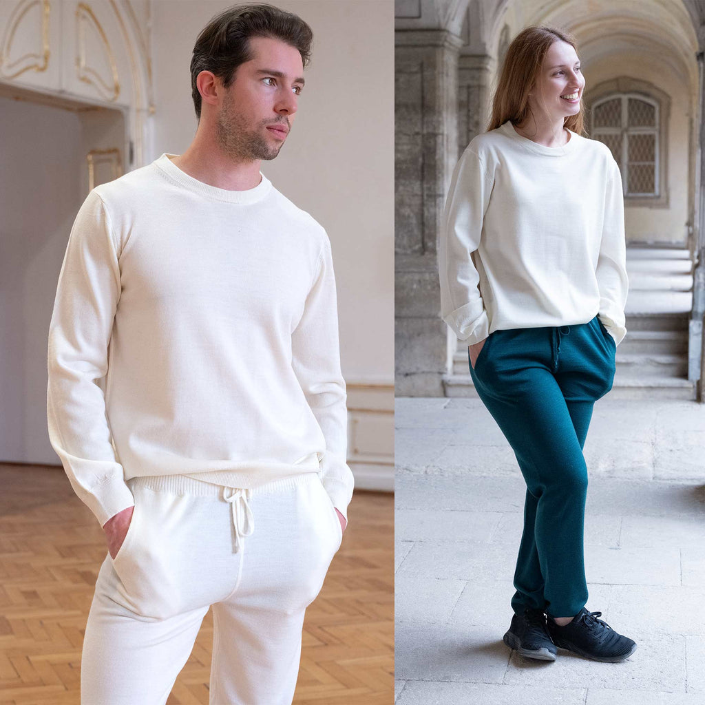 plastic-free 100% organic merino wool sweater