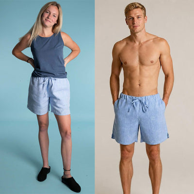 plastic-free 100% hemp running shorts