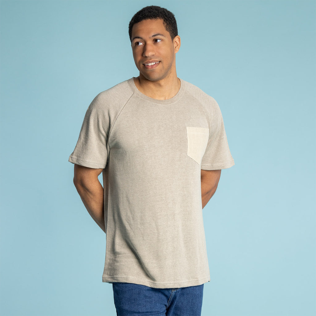 100% hemp t-shirt with pocket