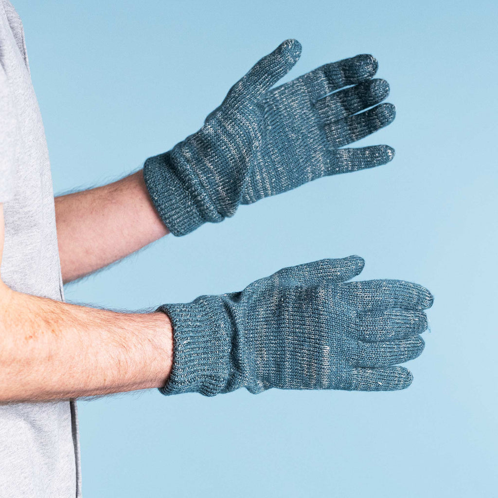 elastic-free organic linen gloves