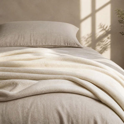 100% organic cotton fleece blanket
