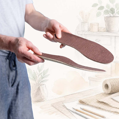 100% hemp insoles footbed polyester-free