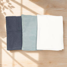 Load image into Gallery viewer, plastic-free 100% certified organic cotton fleece blanket