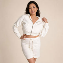 Load image into Gallery viewer, 100% organic cotton zippered hoodie for ladies
