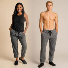 Load image into Gallery viewer, 100% certified organic cotton fleece jogger pants plastic-free