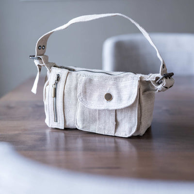 organic hemp clutch purse