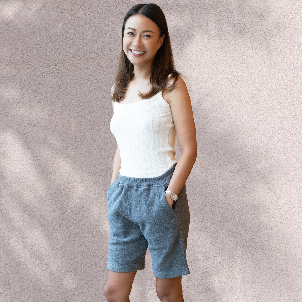 Organic Cotton Jacquard Tank Top Camisole (Breathable, Plastic