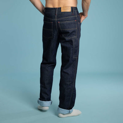 100% organic cotton flannel lined jeans