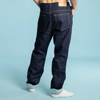 100% organic cotton fleece lined jeans