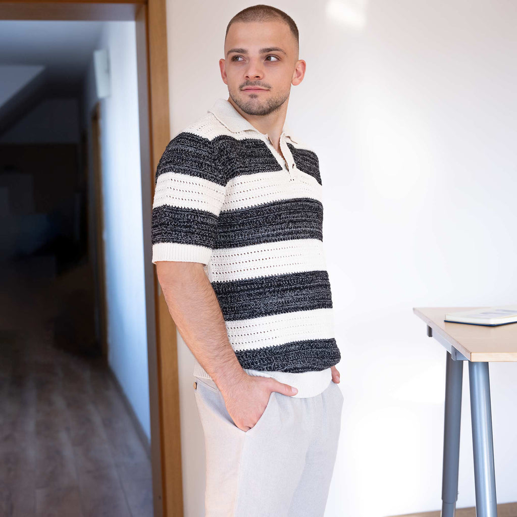 100% organic cotton knit shirt 100% biodegradable