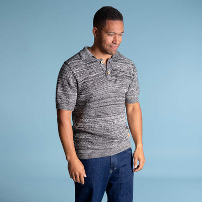 100% organic cotton knit shirt plastic-free