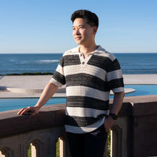 Load image into Gallery viewer, JON 100% Organic Cotton Chunky Knit Shirt (Plastic-Free Coconut Buttons, OC Thread, 100% Biodegradable) (Unisex)