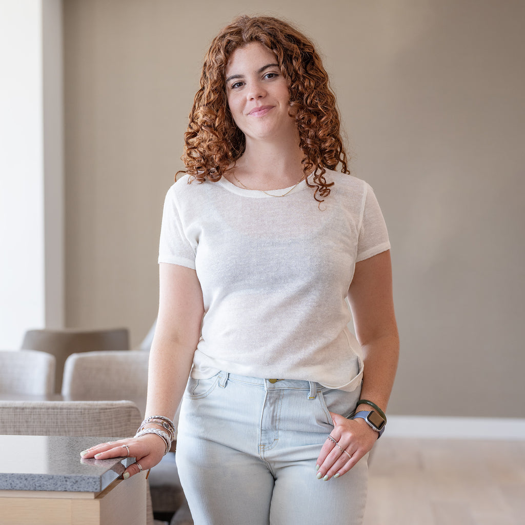 ladies' 100% organic hemp knit t-shirt
