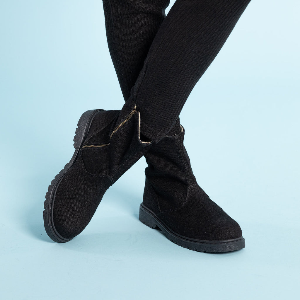 organic hemp boots for women