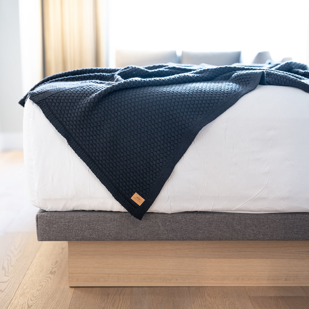 stokke merino wool blanket 100% Organic Merino Wool Heritage Ribbed Knit Blanket – Rawganique