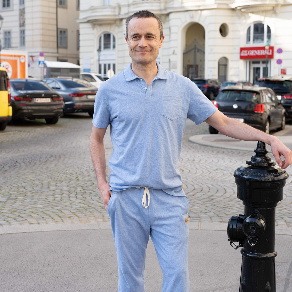 unisex plastic-free polo shirt