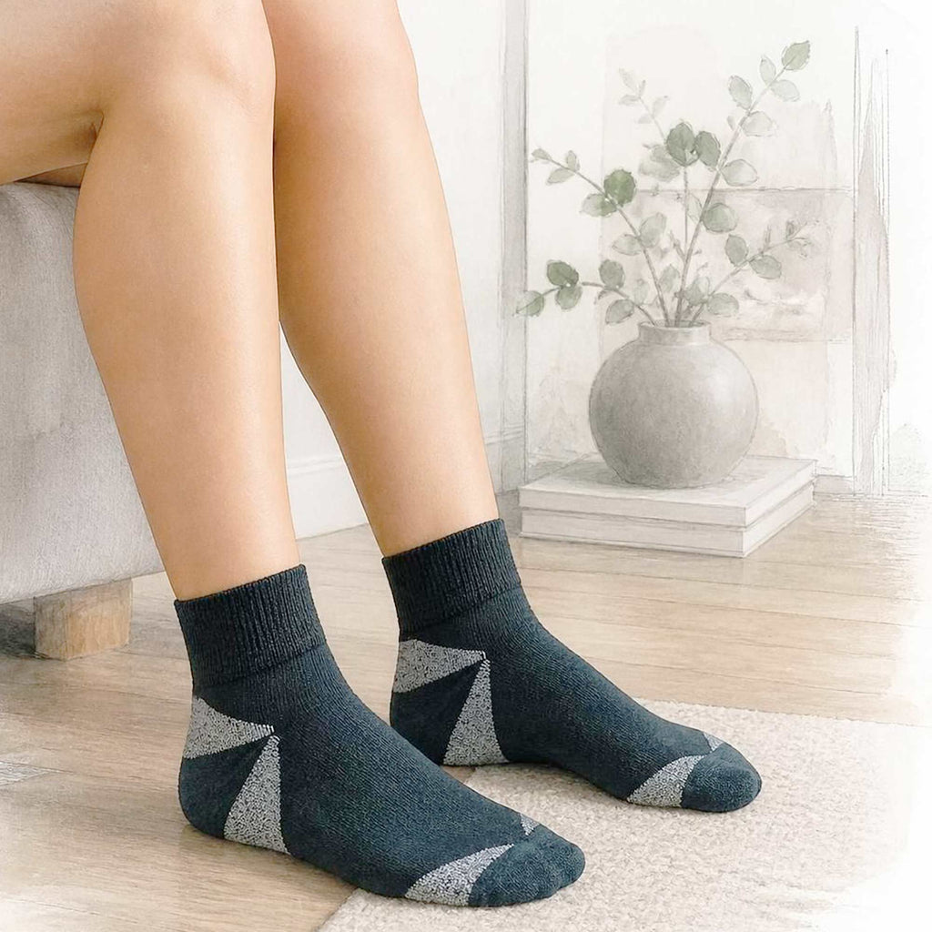 KENNEBUNK Elastic-Free 2-Ply 100% Organic Merino Wool Anklet Socks (No Polyester, Certified Organic, Not Superwashed, No Latex, No Spandex, No Nylon, No Polyamide, No Plastic, No Synthetics) (100% Biodegradable)