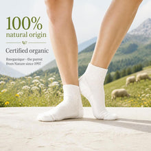 Load image into Gallery viewer, elastic-free 100% certified organic merino wool socks plastic-free no synthetics