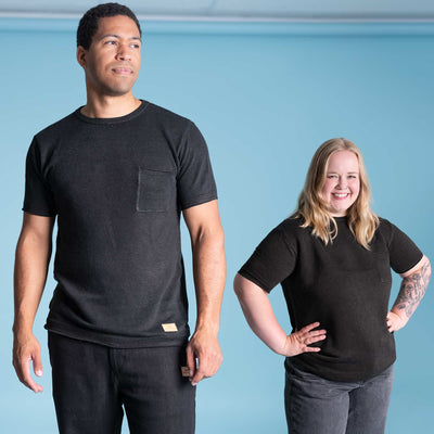 plastic-free organic linen t-shirt