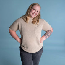 Load image into Gallery viewer, organic linen pocket t-shirt