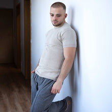 Load image into Gallery viewer, Organic linen knit T-shirt synthetics-free, biodegradable