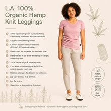 Load image into Gallery viewer, plastic-free 100% organic hemp leggings