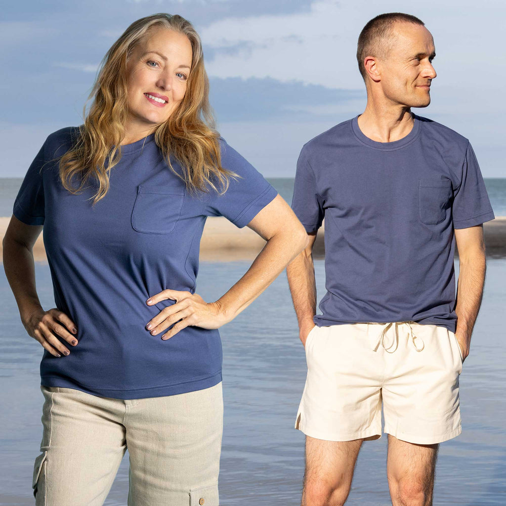 elastic-free chemical-free 100% organic cotton t-shirt