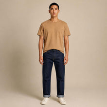 Load image into Gallery viewer, LAKEFOREST Limited Edition 100% Organic Cotton Luxury Pocket T-Shirt Colorgrown Brown (Dye-free, OC Thread, No Latex, No Elastic, No Polyester, No Formaldehyde, No Forever Chemicals, OC Thread Option) (100% Natural Origin &amp; Biodegradable)
