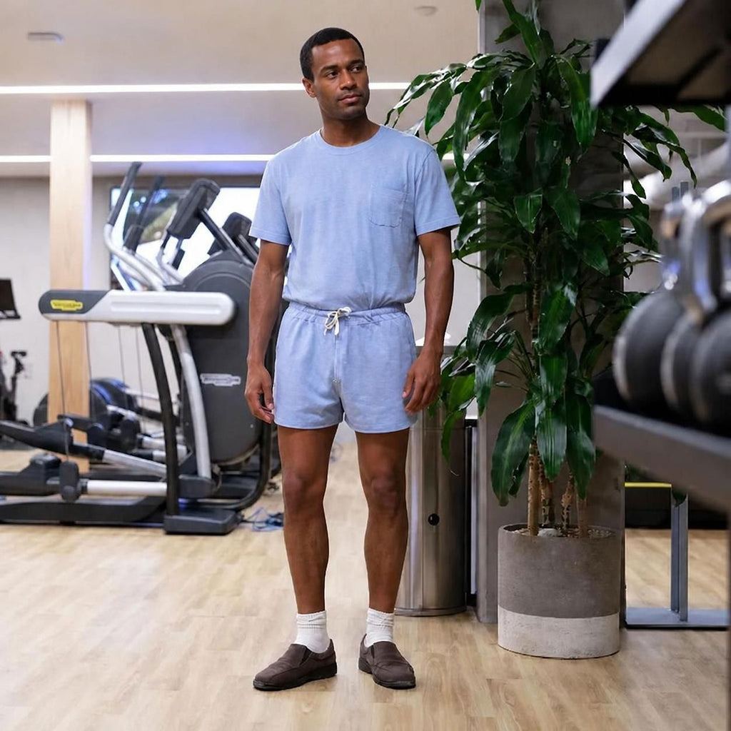 organic cotton gym shorts