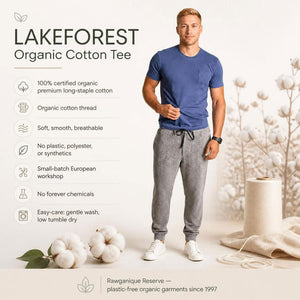 plastic-free 100% organic cotton t-shirt