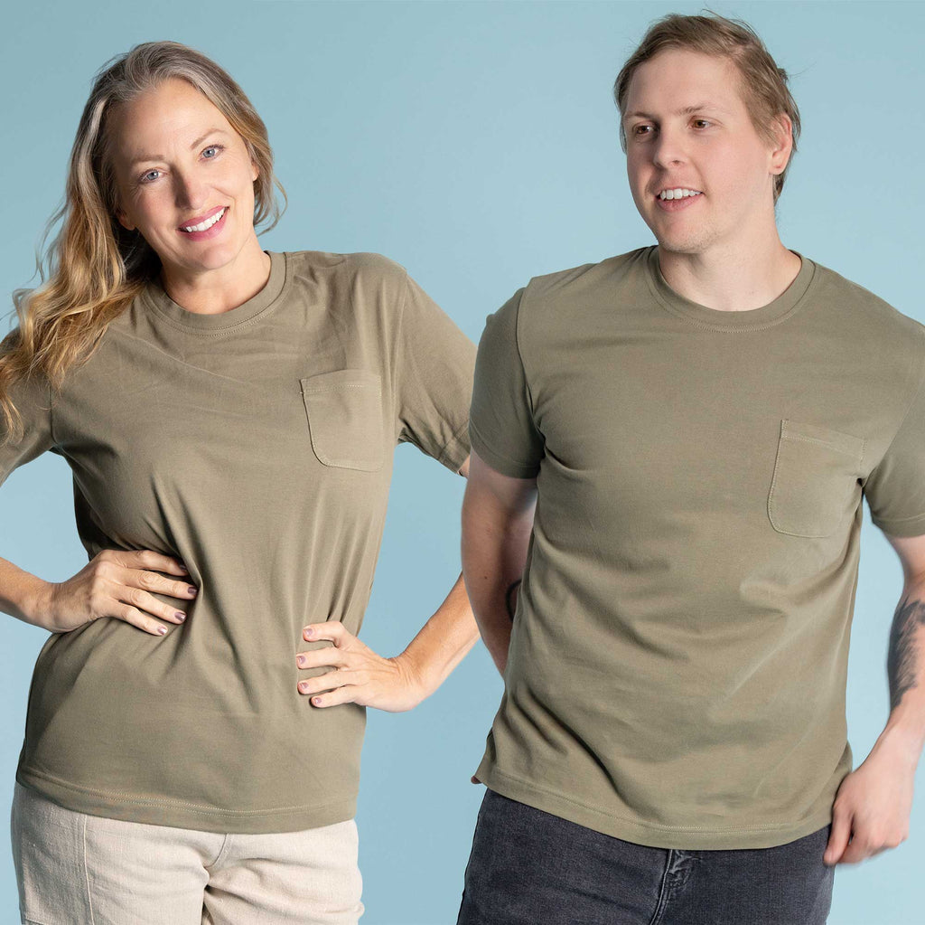 100% organic cotton pocket t-shirt