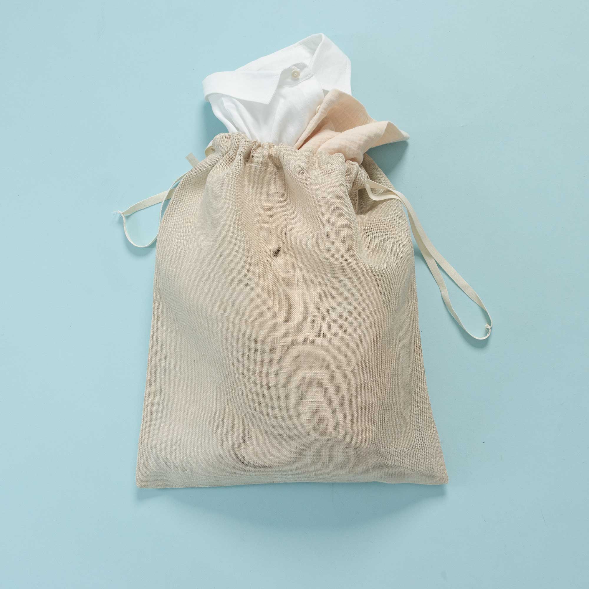 100% Organic Hemp Laundry Bag (Plastic-Free; Chemical-Free