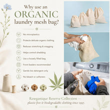 Load image into Gallery viewer, plastic-free hemp laundry mesh bag