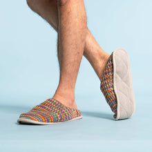 Load image into Gallery viewer, Organic linen knit slippers