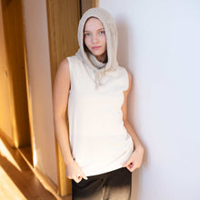 Load image into Gallery viewer, Organic linen hoodie hat