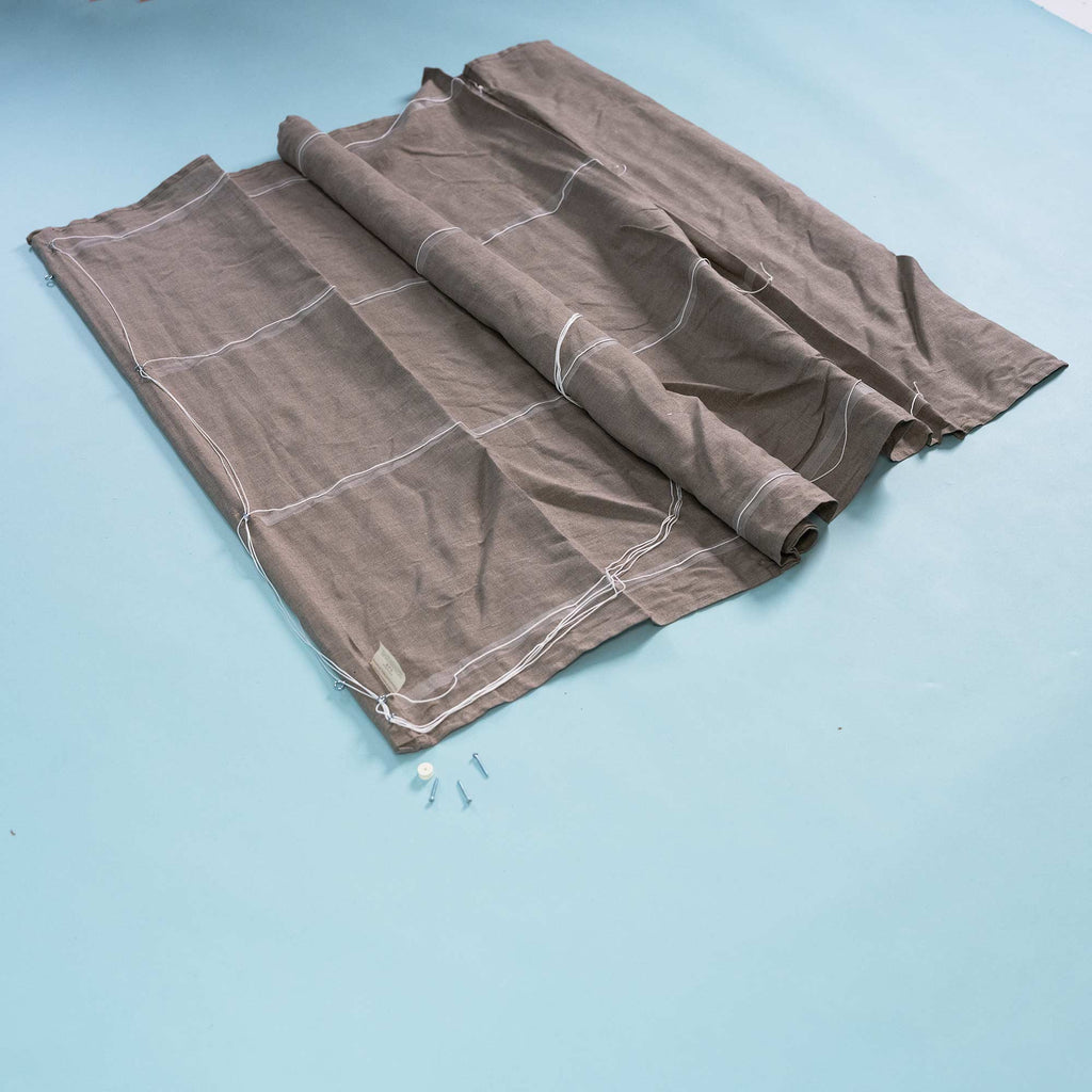 organic linen Roman blinds