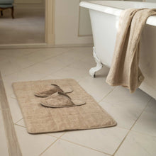 Load image into Gallery viewer, thick pile organic linen bathmat