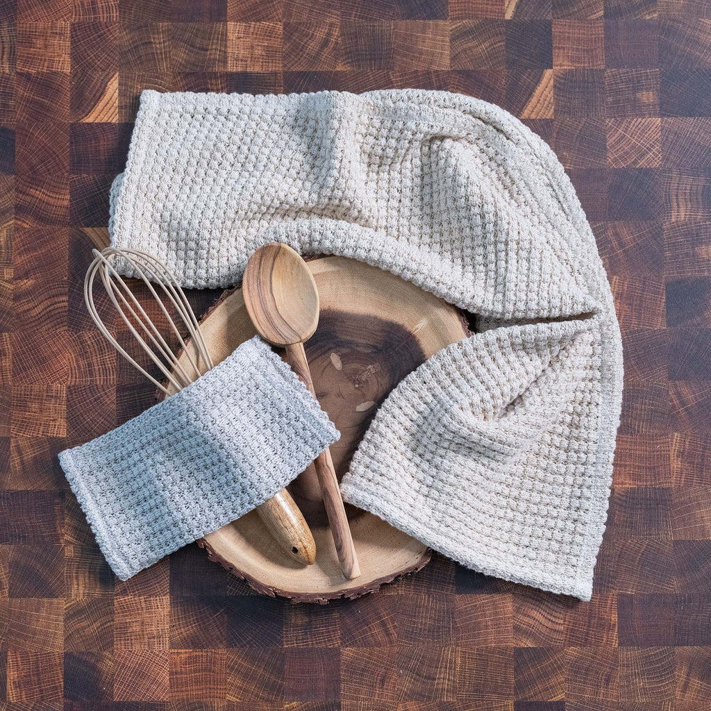 flax linen dish cloth kitchen towel