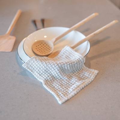 100% organic linen dish cloth plastic-free