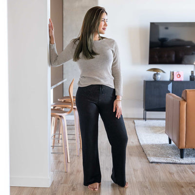 100% organic linen knit top