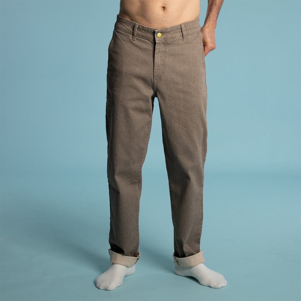 organic cotton chinos clay-dyed