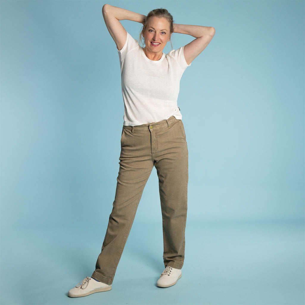 organic cotton stretch chinos