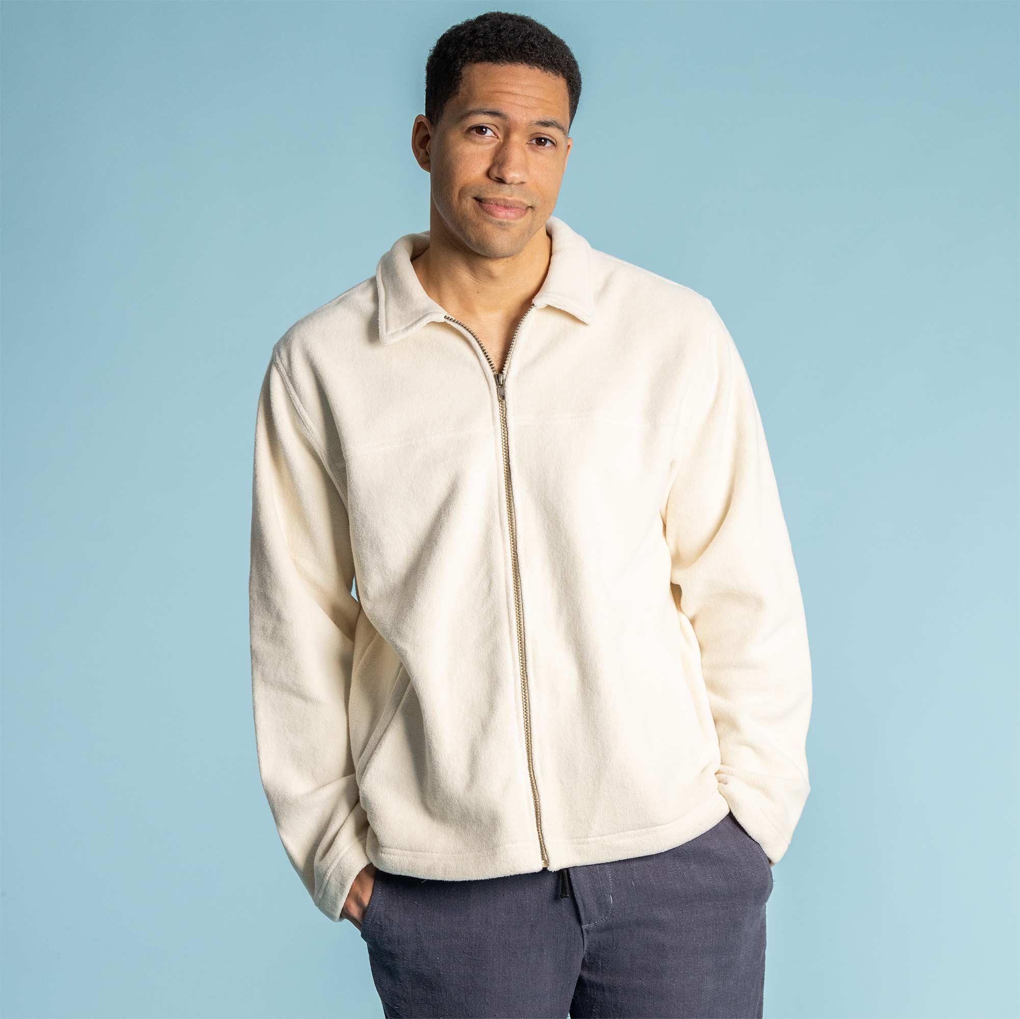 100% Organic Cotton Twill Fleece-Lined Jacket (Breathable; Vegan) –  Rawganique