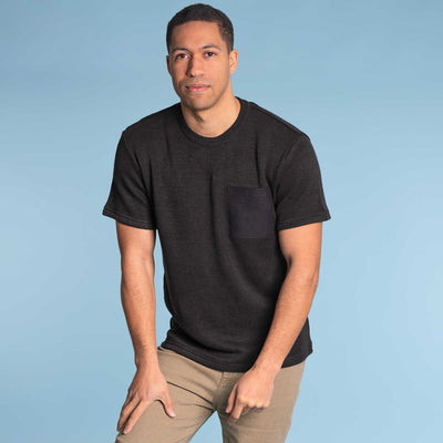 thick hemp t-shirt with pocket