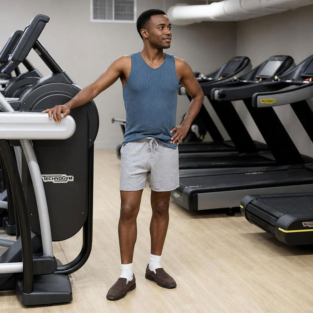 plastic-free merino wool gym shorts